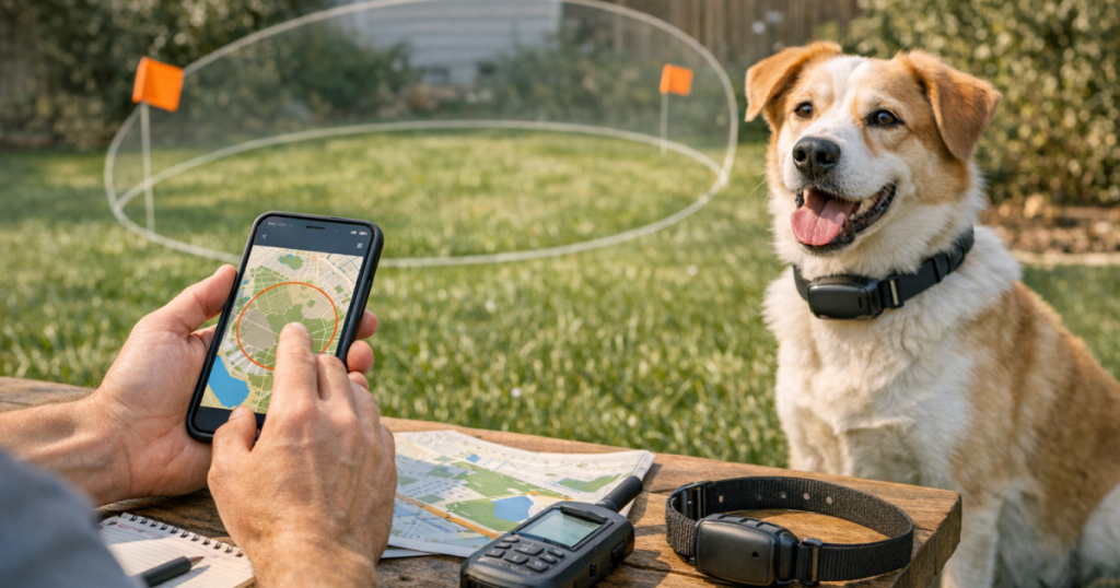 dog tracker safe zones