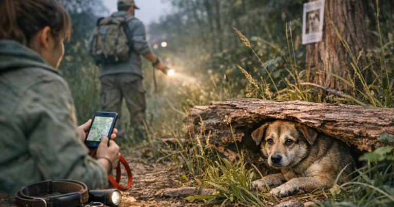 lost dog behavior
