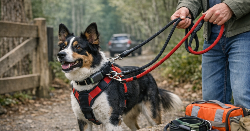 two-leash setup
