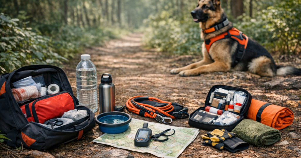 dog search trail checklist