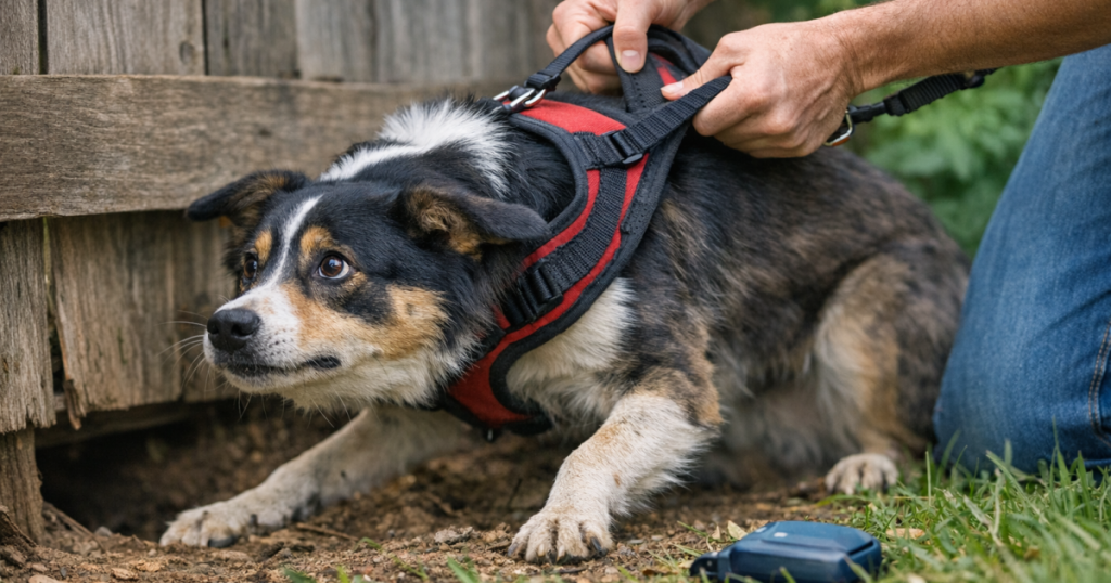 escape-resistant dog harnesses