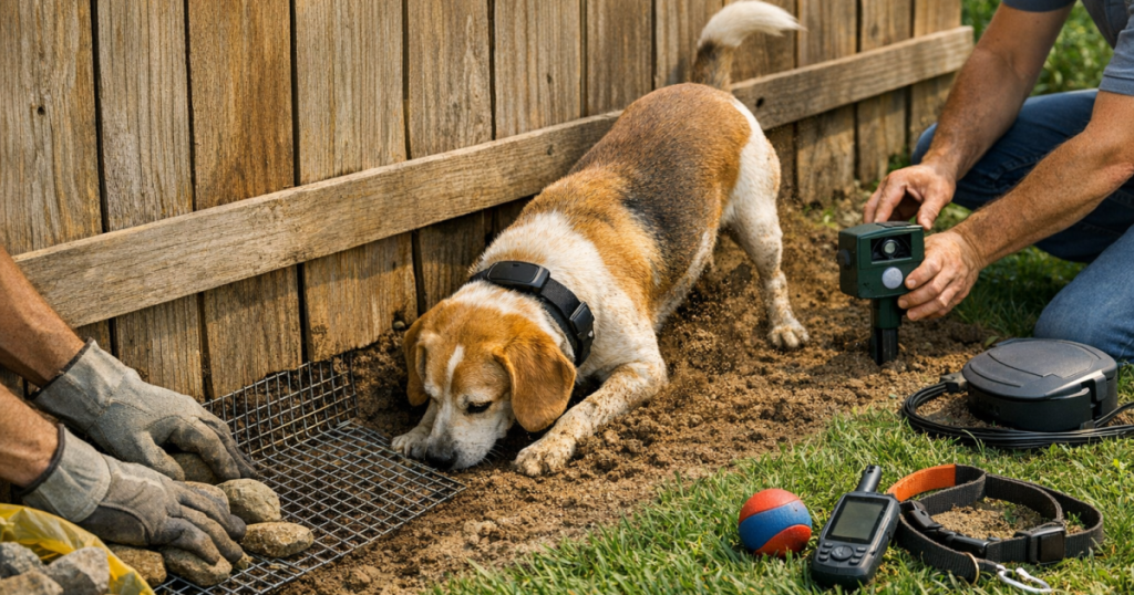 prevent dogs from escaping backyard