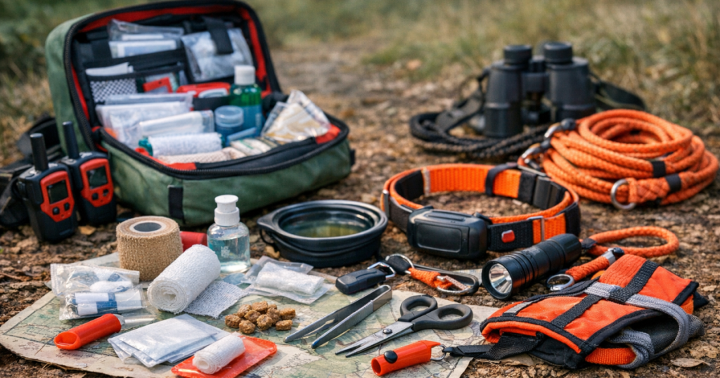 dog first-aid kit for lost-pet searches