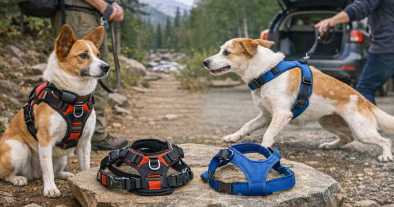escape-resistant dog harnesses