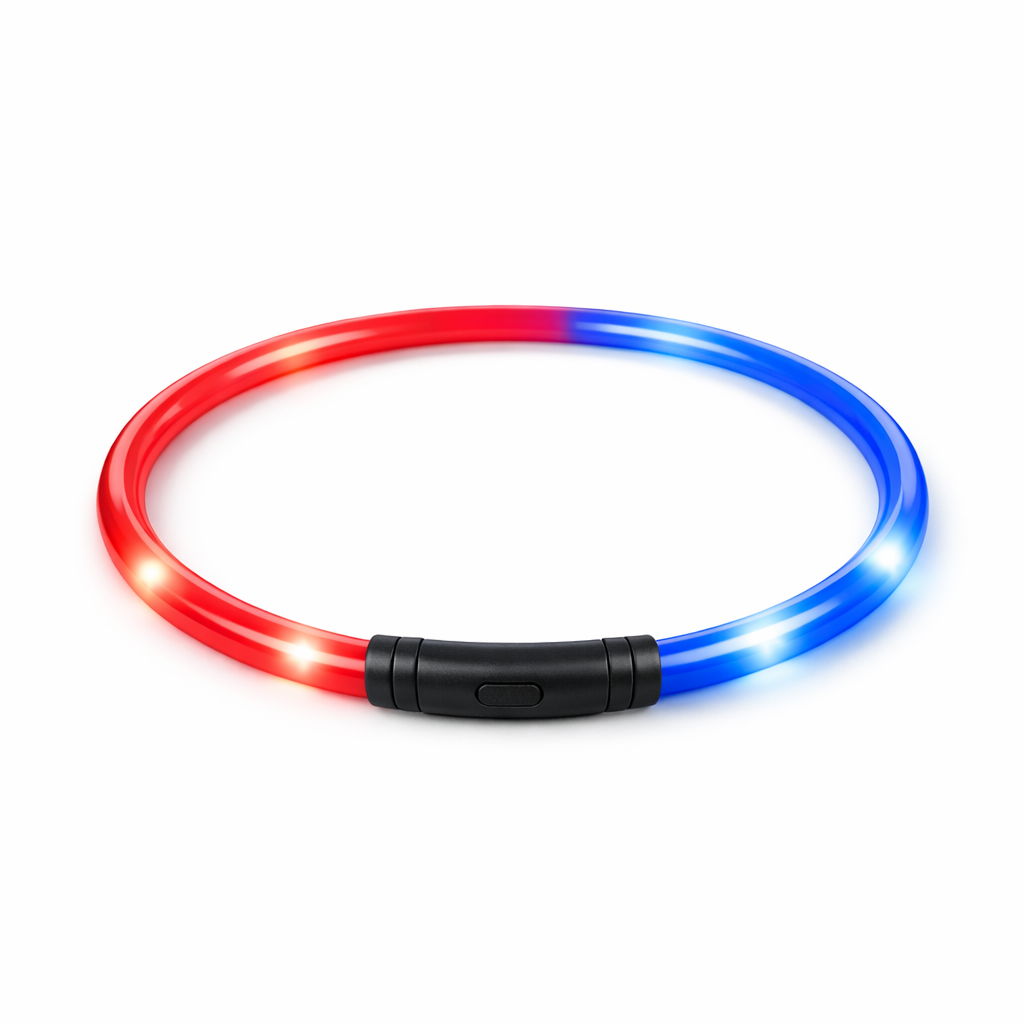 NiteHowl Rechargeable LED Safety Necklace — Nite Ize — rechargeable LED dog visibility necklace — pet safety lights and